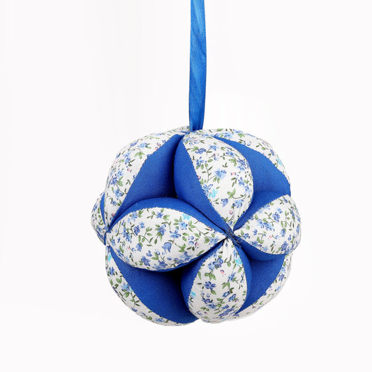 Montessori toys New Zealand: Patchwork Ball Blue