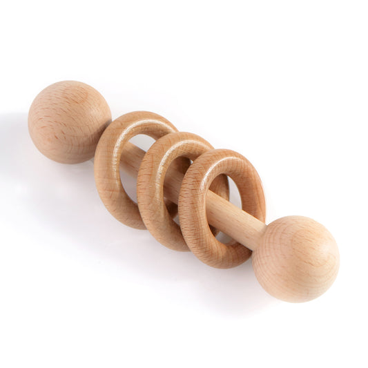 Montessori Toys Australia: Rattle (Dowel with Rings)