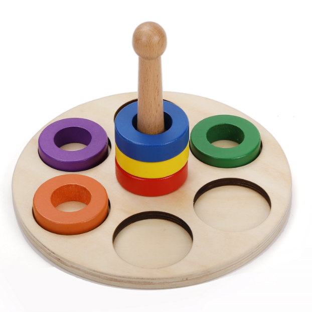 Montessori toys New Zealand: Rainbow Ring Stacker