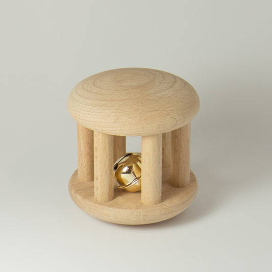 Montessori Toys New Zealand: Rattle (Cylinder with Bell)