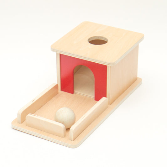 Montessori toys New Zealand: Object Permanence Box with Tray