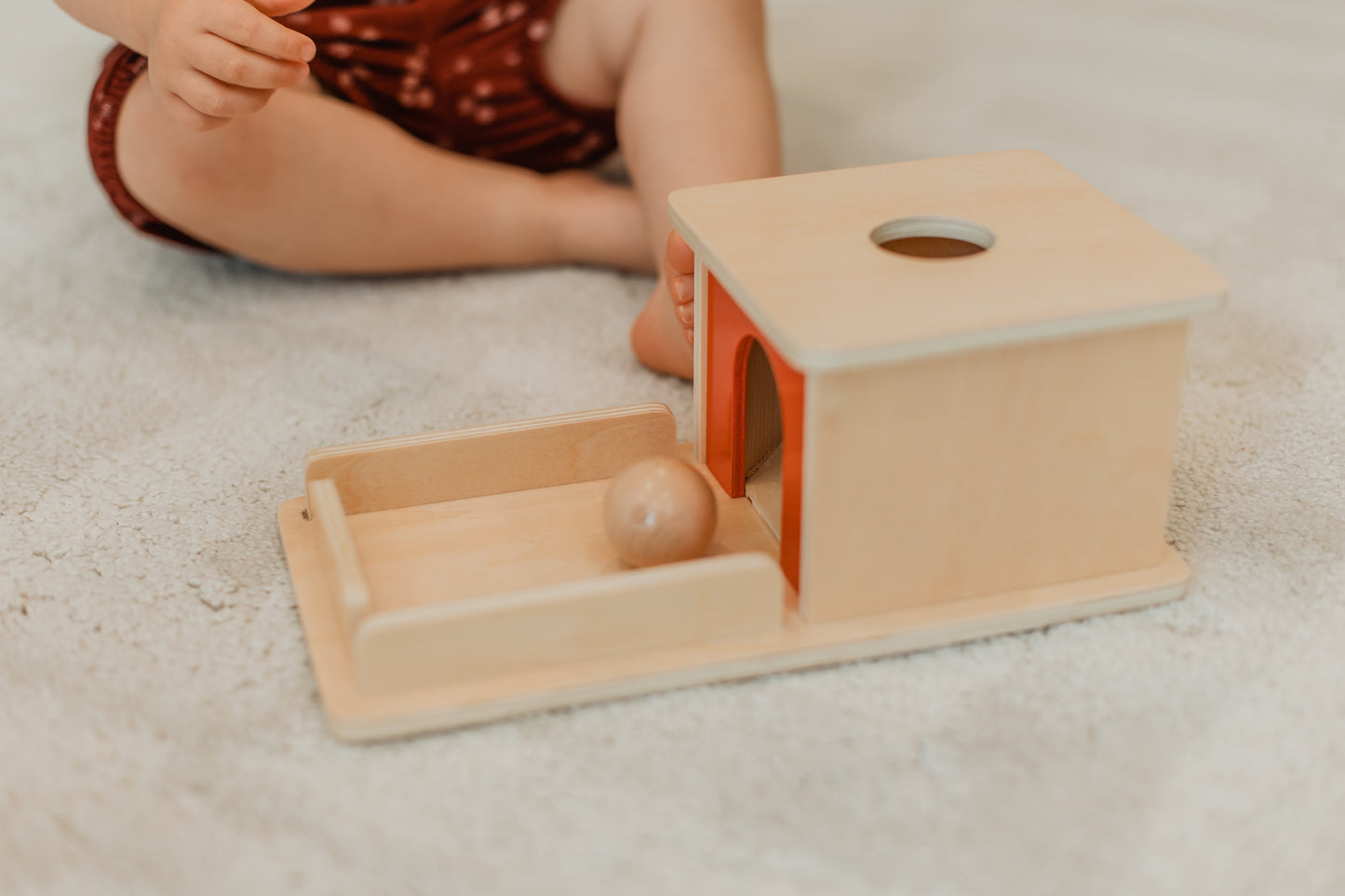 Object Permanence Box with Tray