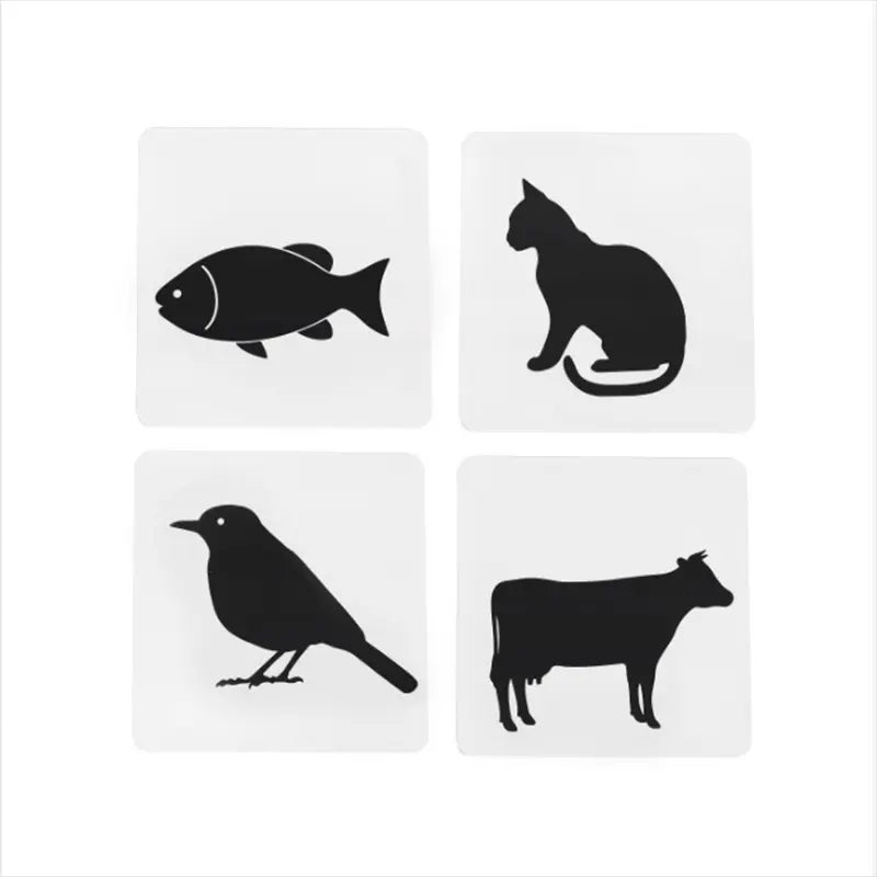 Black and White Contrast Cards Animals