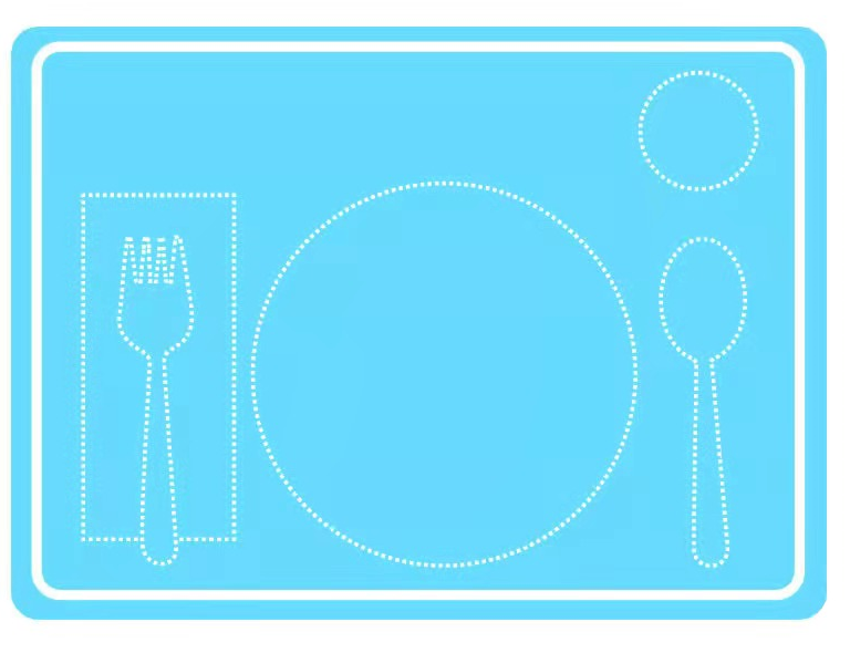 Montessori Placemat Blue